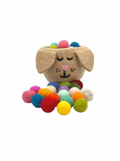 Eco-Friendly Craft Supplies | Wool Felt Balls - 2 cm (Multi-coloured) | Eco Dog & Cat 