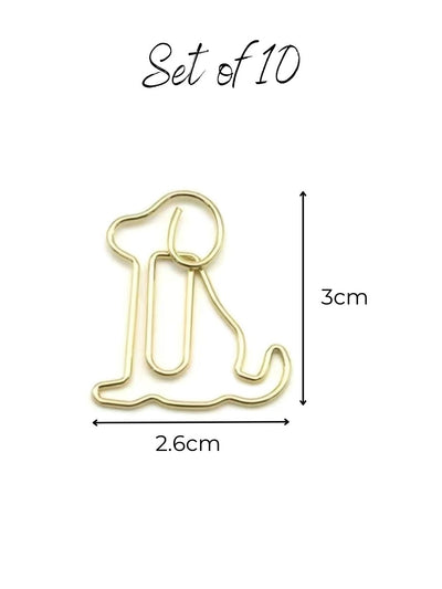 Paperclips for Dog Lovers - Gold