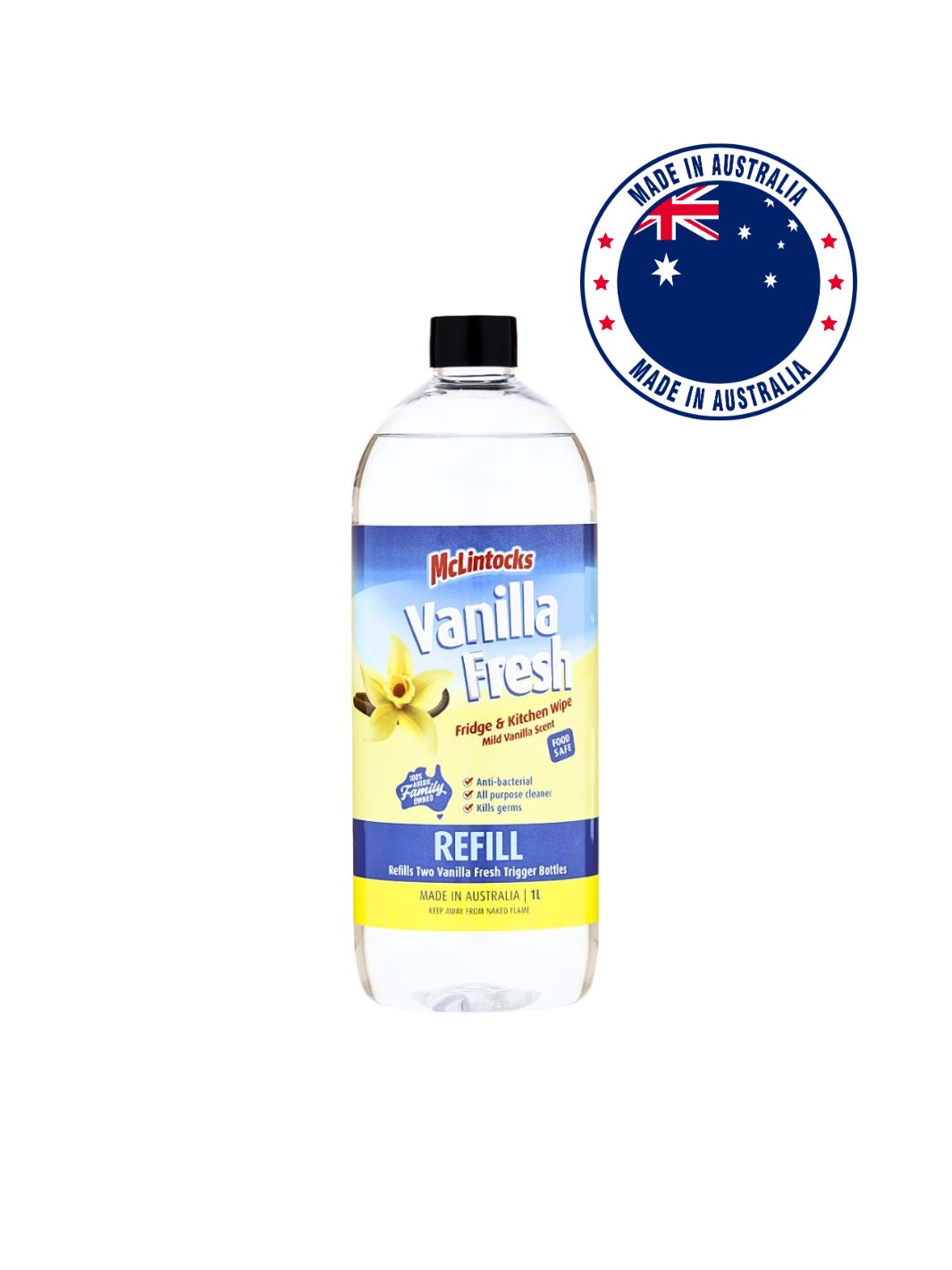 McLintocks | Refill | Vanilla Fresh | Fridge Kitchen Cleaner
