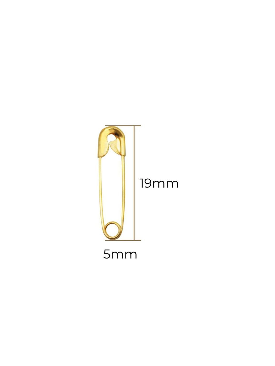 Mini Safety Pins - Gold