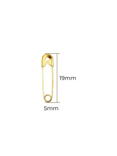 Mini Safety Pins - Gold