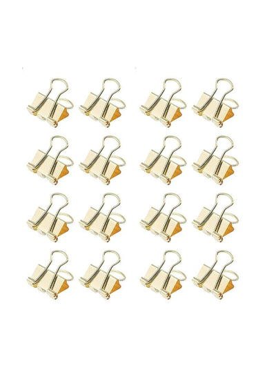 Mini Foldback Clips 15mm - Gold