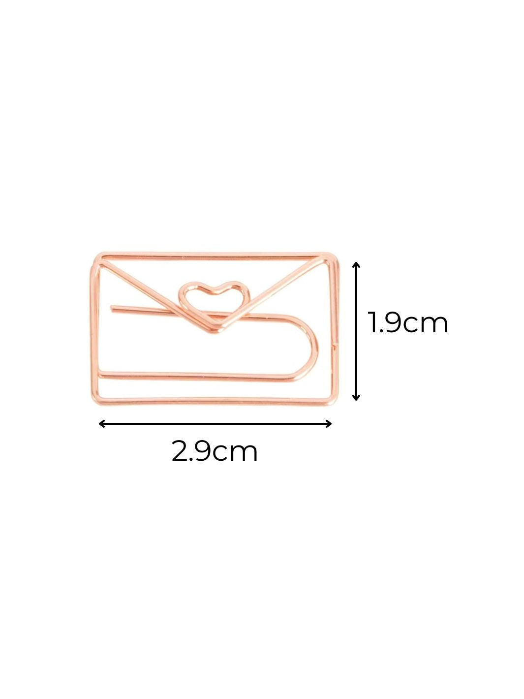 Envelope Paperclips - Rose Gold