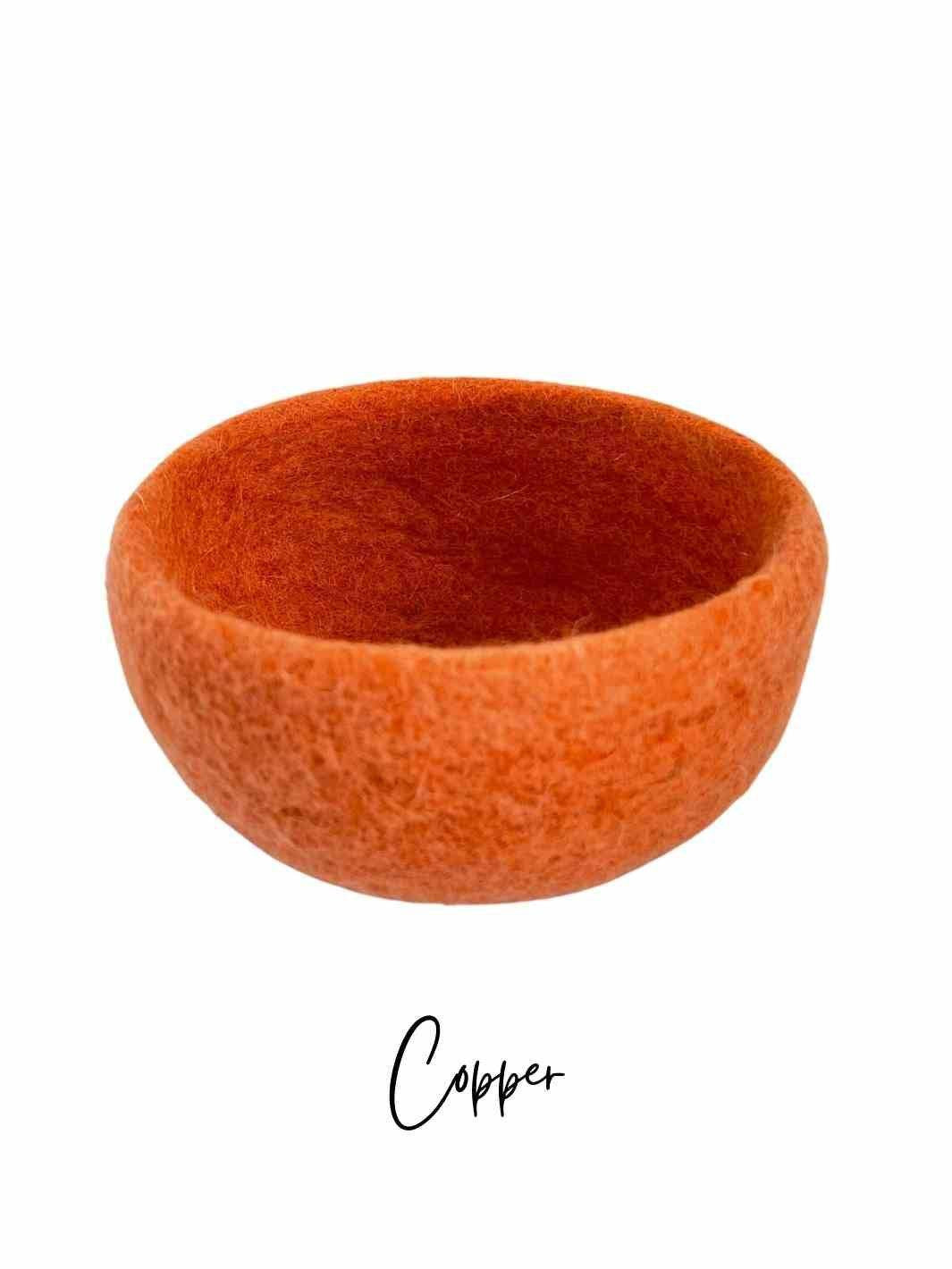 Educational Kid Toys | Felt Stacking Bowls | Felt Bowls | Boho Chic | Earth Colours | Rainbow | Eco Gift | Eco Storage | Eco Dog & Cat 