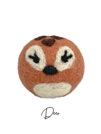 Eco Cat Toys | Cat Ball Toys | Eco Cat Ball Toys - Mix and Match | Handmade Cat Toys | Deer | Eco Dog & Cat 