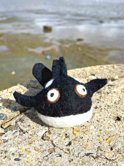 Educational Kid Toys | Felt Toy | Toy Sea Animal | Orca | Felt Orca | Felt Sea Creature | Eco Dog & Cat