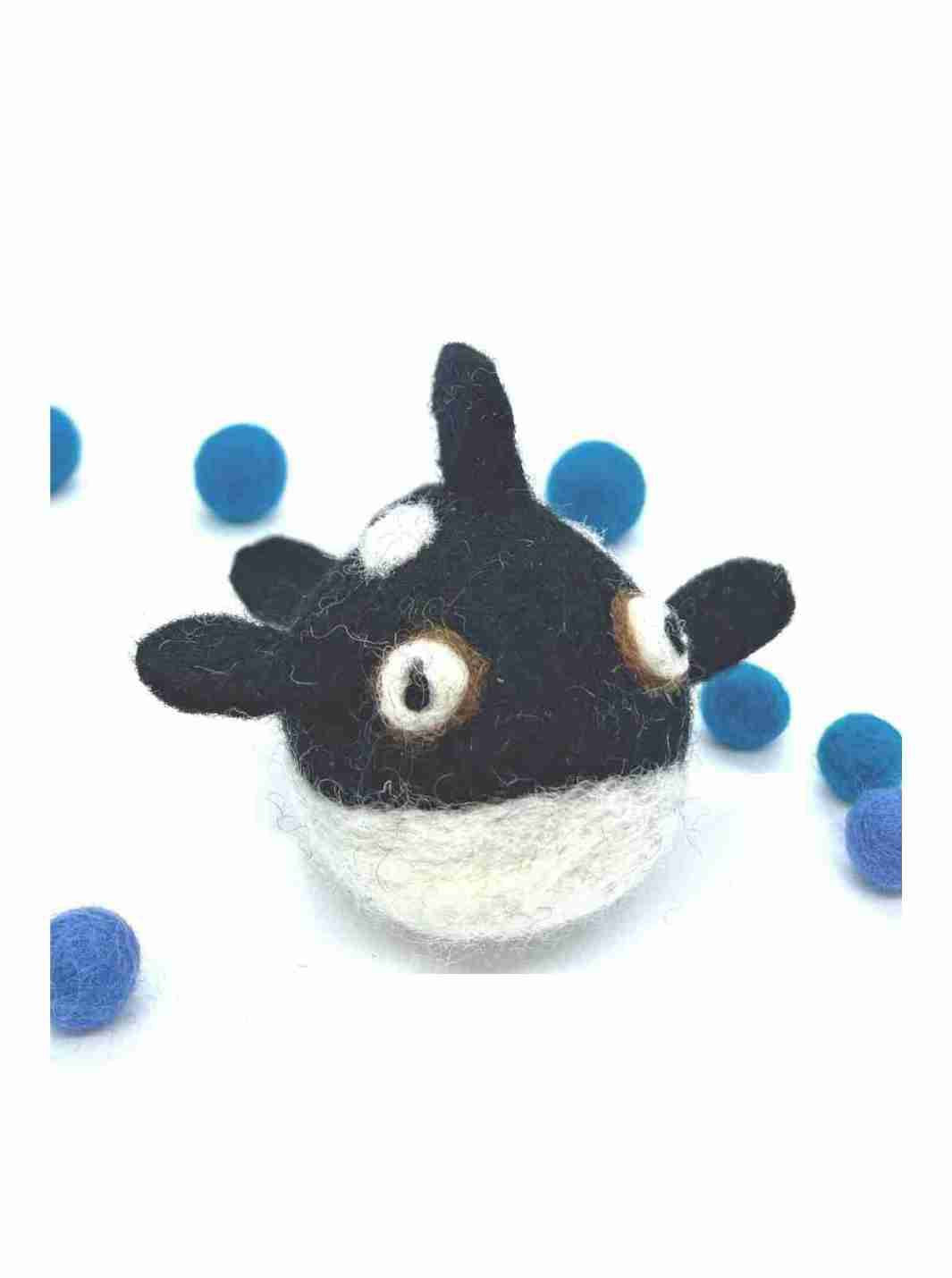 Educational Kid Toys | Felt Toy | Toy Sea Animal | Orca | Felt Orca | Felt Sea Creature | Eco Dog & Cat 