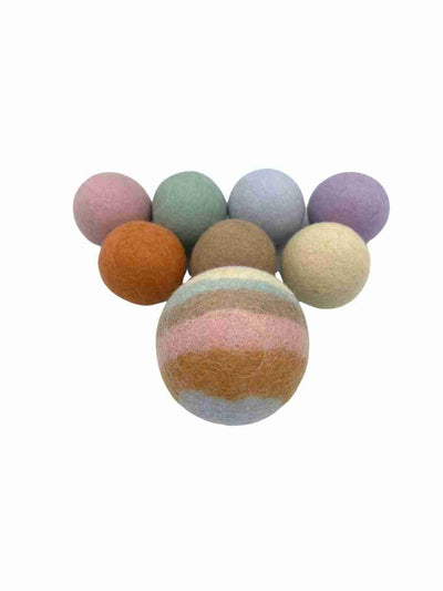 Eco Gift Set | Eco Gift | Gift Set | Educational Kid Toys | Eco Kid Ball | Felt Sensory Balls and Felt Stacking Bowls (Boho Gift Box) | Felt Stacking Bowls | Felt Bowls | Boho Chic | Earth Colours | Eco Dog & Cat