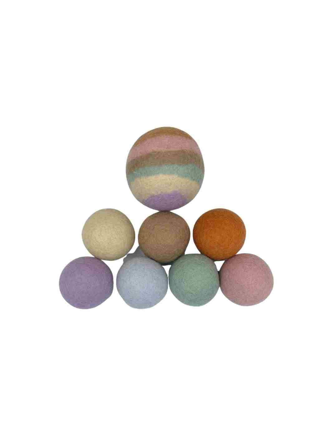 Felt Sensory Balls (Boho) - Set of 8