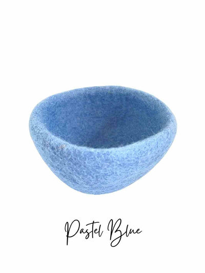 Educational Kid Toys | Felt Stacking Bowls - Set of 7 (Boho) | Felt Bowls | Boho Chic | Earth Colours | Eco Dog & Cat 