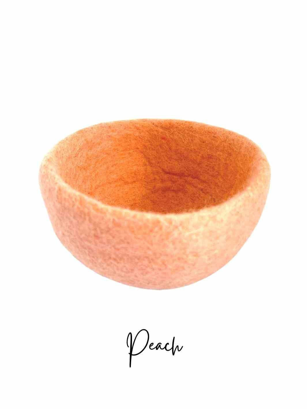 Educational Kid Toys | Felt Stacking Bowls - Set of 7 (Boho) | Felt Bowls | Boho Chic | Earth Colours | Eco Dog & Cat 