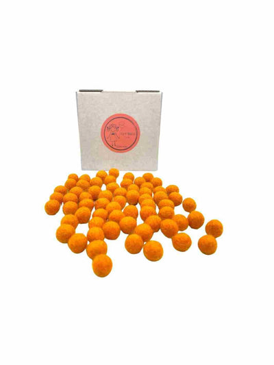 Eco-Friendly Craft Supplies | Wool Felt Balls - 1 cm (Apricot) | Eco Dog & Cat 