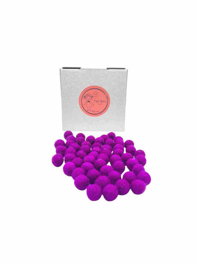 Eco-Friendly Craft Supplies | Wool Felt Balls - 1 cm (Purple) | Eco Dog & Cat 