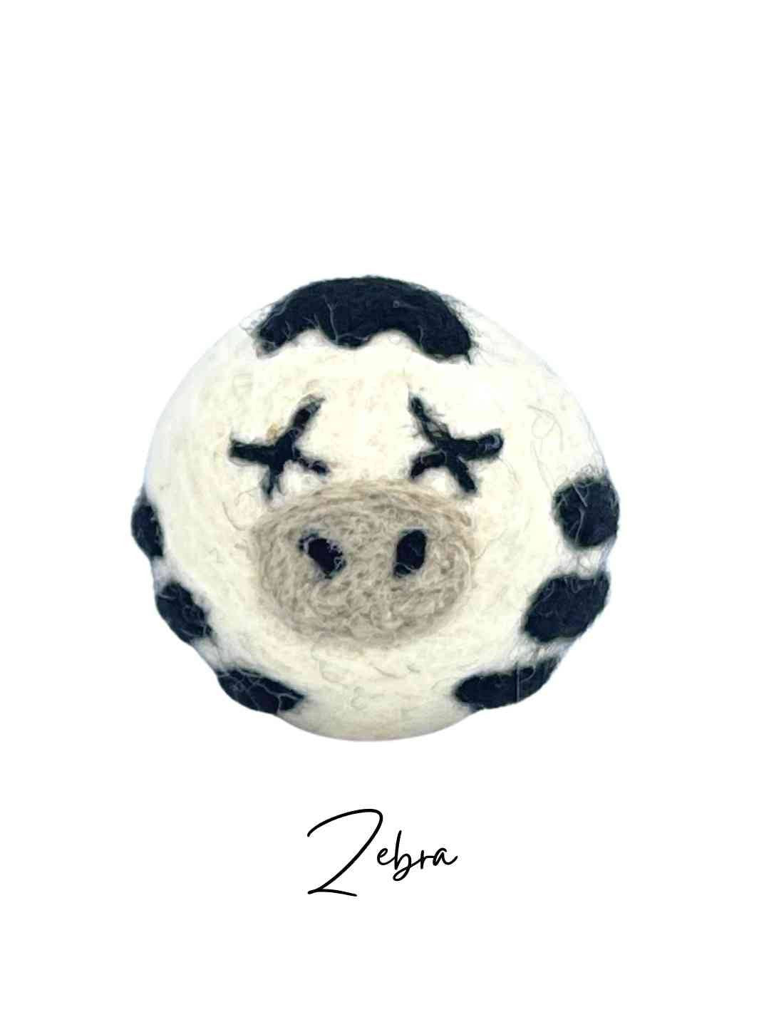 Eco Cat Toys | Cat Ball Toys | Eco Cat Ball Toys - Mix and Match | Handmade Cat Toys | Zebra | Eco Dog & Cat 