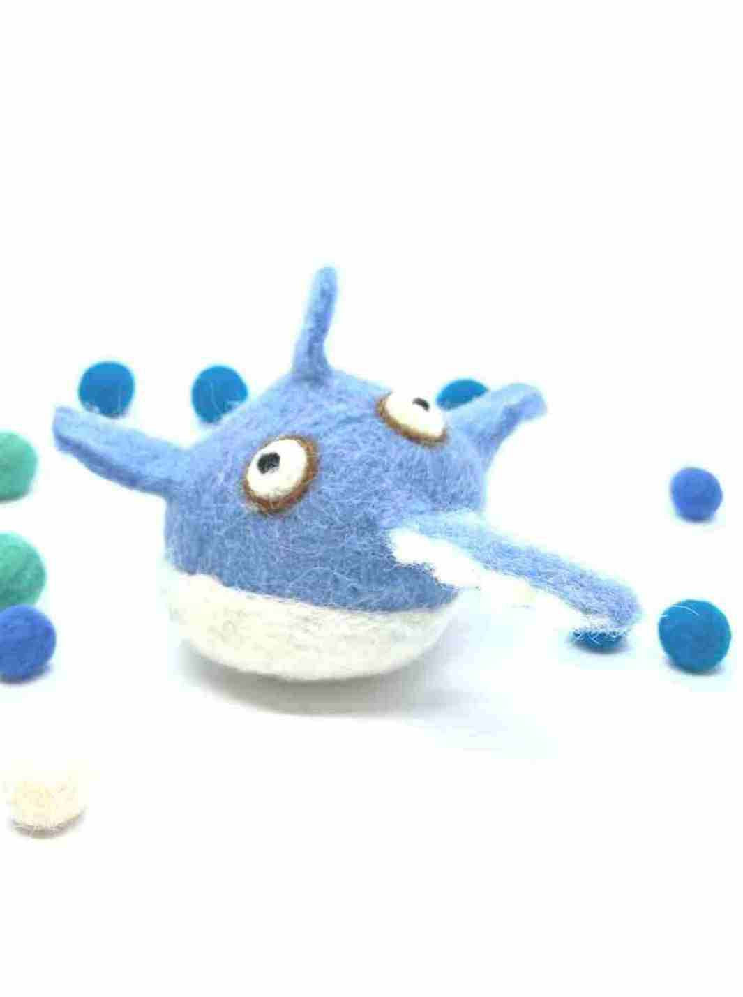 Felt Toys | Eco Cat Toys - Felt Saw Shark 🦈 | Handmade Toys | Toy Sea Animals | Eco Dog & Cat