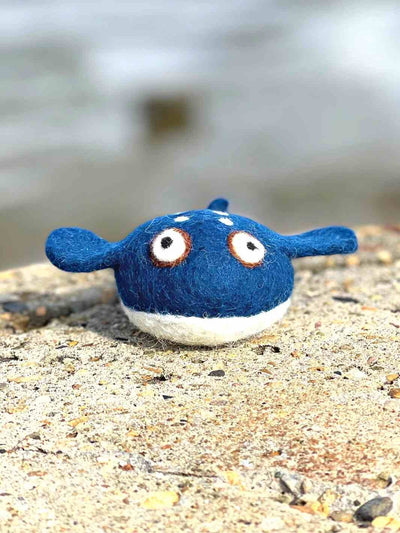 Felt Toys | Eco Cat Toys - Felt Blue Whale 🐳 | Handmade Toys | Toy Sea Animals | Eco Dog & Cat