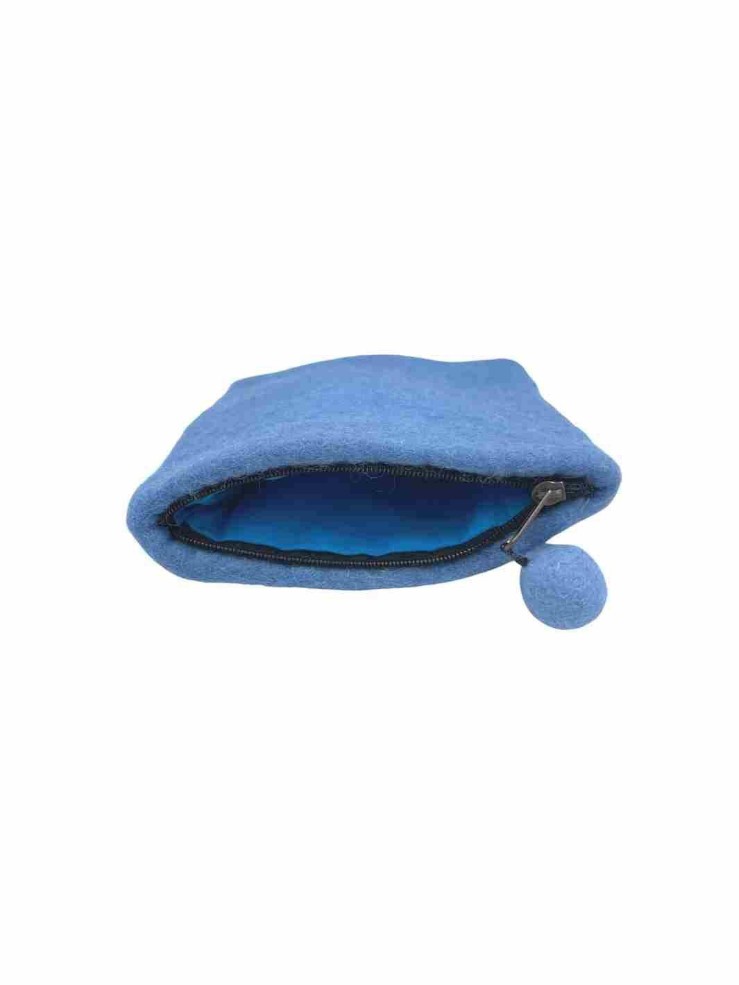 Eco Storage | Felt Zipper Storage Pouch (Baby Blue) | Felt Pouch | Eco Dog & Cat 